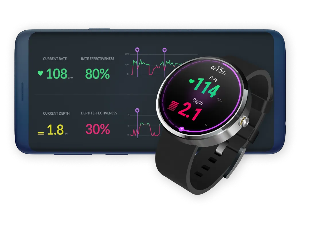 Relay Response phone and smartwatch