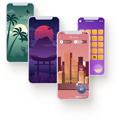 Four Focus Fit app screens
