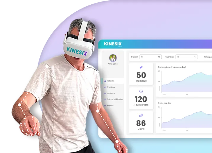 Kinesix VR hand tracking therapy application
