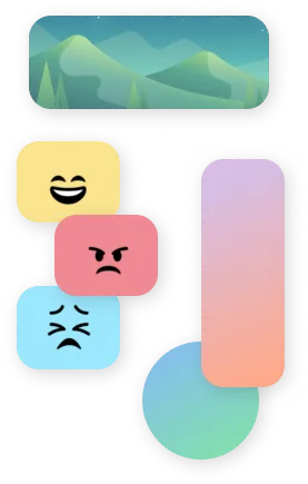 Color palette and shapes