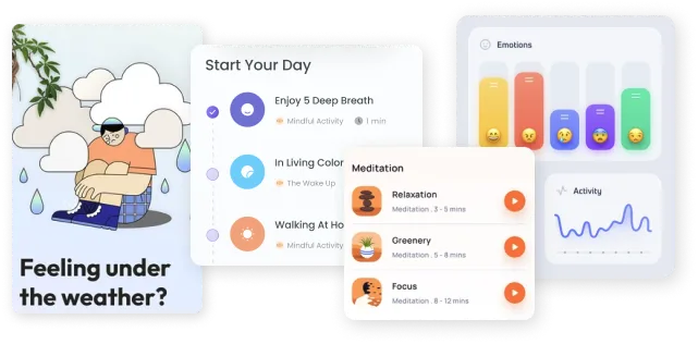 Moodboard for DTx app
