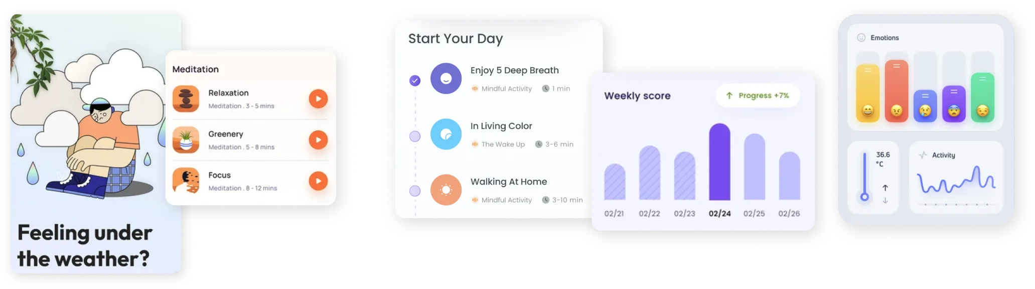 Moodboard for DTx app