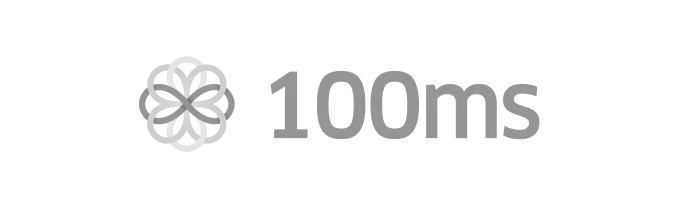 100ms logo in grey