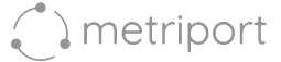 Metriport logo in grey
