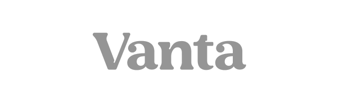 Vanta logo in grey
