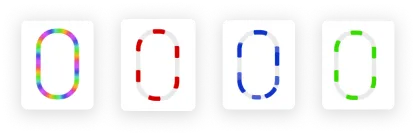 Photobooth color frame options