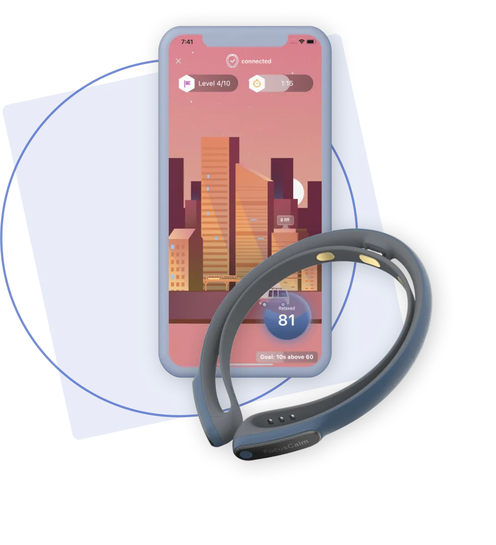 BrainCo FocusCalm headband and app