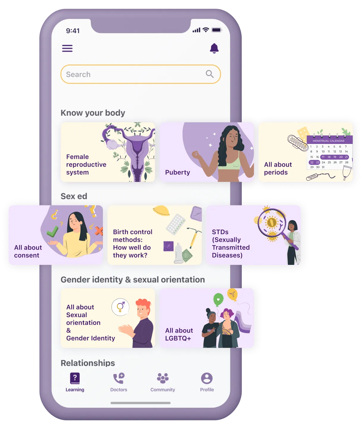 Gina app interface