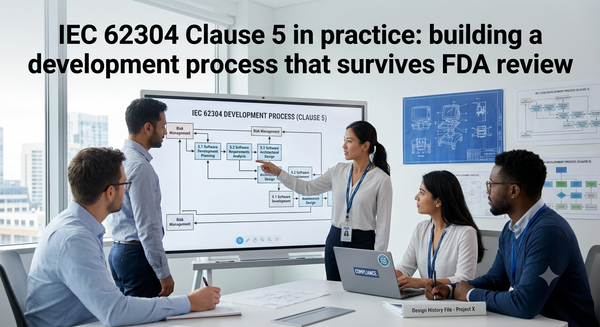 IEC 62304 Clause 5 in practice: building a development process that survives FDA review