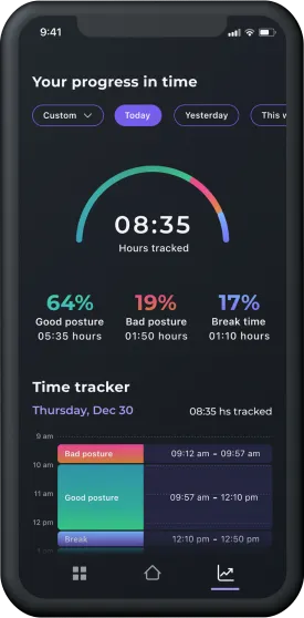 Posture app mockup